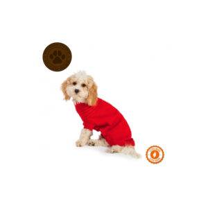 Μπλουζάκι μάλλινο για μεσαίους σκύλους-κόκκινο Medium 40cm