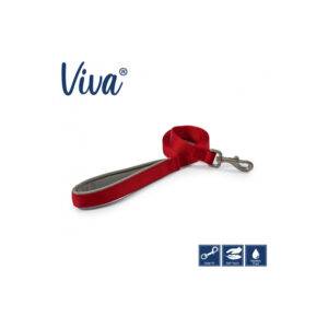 Οδηγός σκύλου 100x2.5cm-κόκκινο χρώμα με λαβή