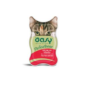 OASY Delicatesse Πατέ Μοσχάρι 85γρ.-Πλήρης Τροφή για γάτες