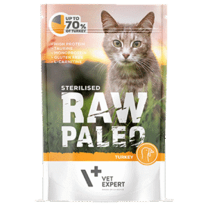 Cat Raw Paleo wet Sterilised Turkey 100 gr